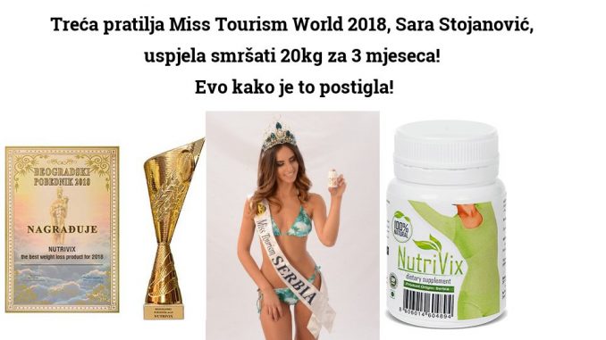 Treća pratilja Miss Tourism World 2018, Sara Stojanović, uspjela smršati 20kg za 3 mjeseca!